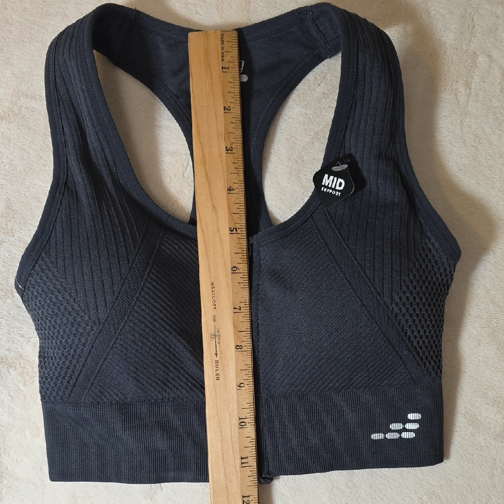 BCG Women's Mid-Impact Black Sports Bra - Picture 12 of 13